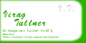 virag tullner business card